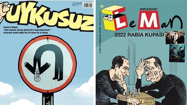 Sisi ve Erdoğan Tokalaşması Mizah Dergilerinin Kapağında!