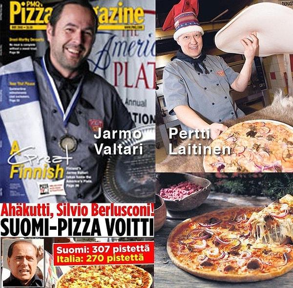 Üç sene sonra tarihler 2008'i gösterdiğinde Finli aşçılar yaptıkları pizzayla New York'taki uluslararası pizza yarışmasına katılırlar ve "dünyanın en lezzetli pizzası" ödülünü Finlandiya adına kazanırlar.