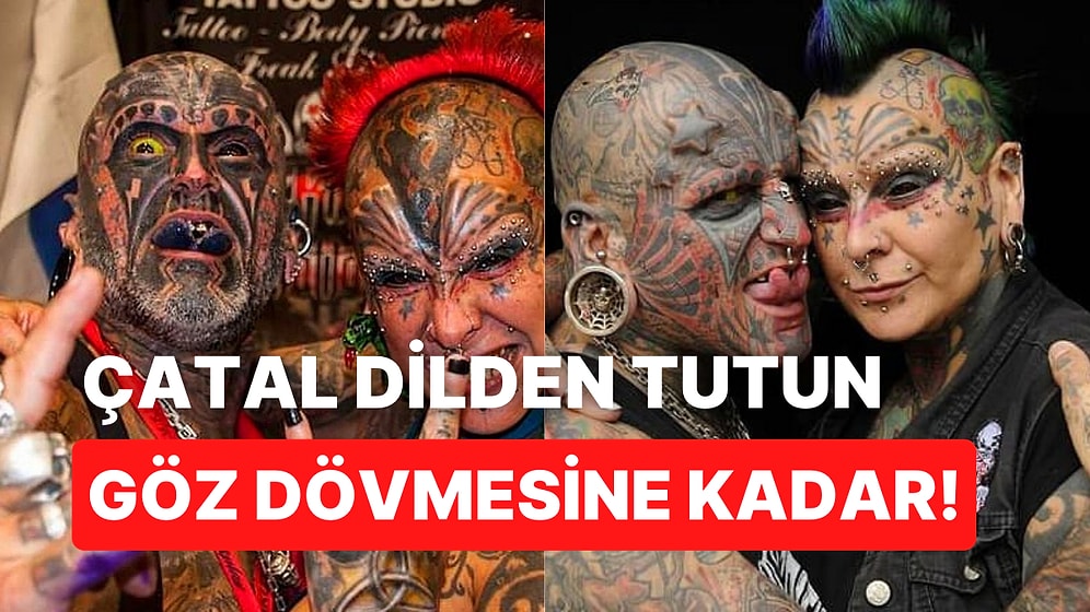 Vücutlarına Yaptıkları Değişikliklerle Guinness Dünya Rekorları'na Girmeyi Başaran Çılgın Çiftin Hikayesi
