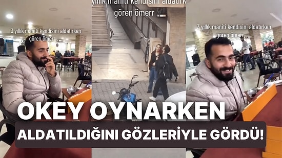 Okey Masasındayken Kız Arkadaşını Başka Bir Erkekle Gören Adamın Hali İzleyenlerin Moralini Epey Bozacak