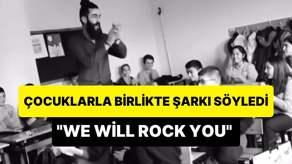 Çocuklarla Birlikte Efsane 'We Will Rock You' Şarkısını Söyleyen Müzisyenin Muhteşem Anları