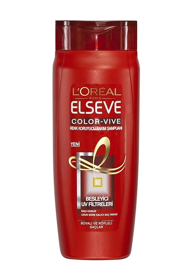 7. Boyalı saçlar için Elseve Şampuan...