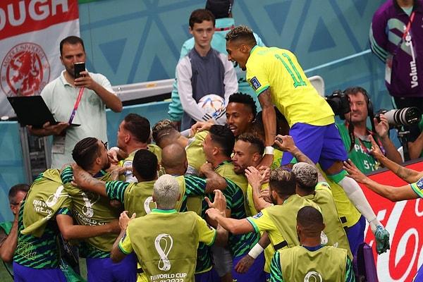 Dünya Kupası tarihinin en başarılı takımı olan Brezilya, Richarlison'un attığı iki golle maçı kazanarak 2022 Dünya Kupası'na müthiş bir başlangıç yaptı.