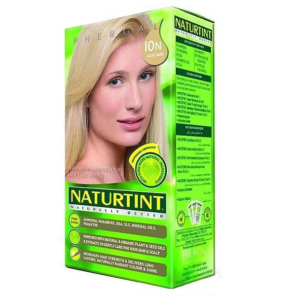 1. Saçınızı yıpratmadan boyayan Naturtint Natrally Better 10N...