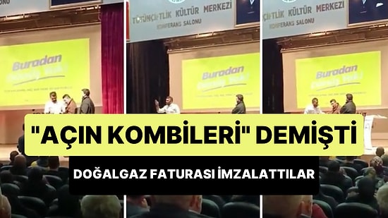 'Açın Kombileri, Kimse Doğalgaza Para Ödemeyecek' Diyen Abdurrahman Uzun'a Doğalgaz Faturası İmzalattılar