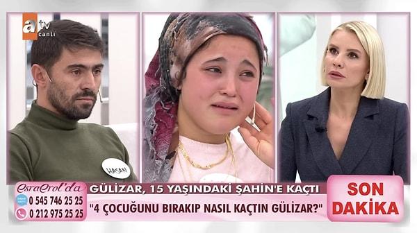 4 çocuğunu ve eşini terk edip TikTok'ta tanıştığı 15 yaşındaki çocukla kaçan Gülizar günler sonra Esra Erol'da verdiği kararı açıkladı. Eşiyle yüzleşen Gülizar'ın kararı ne oldu?