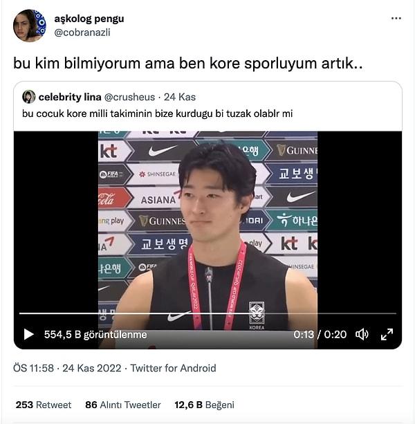 1. Kore spor iyiymiş 😂