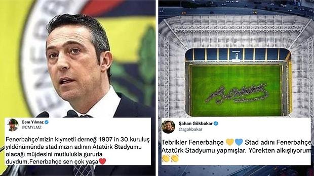 Fenerbahçe Stadı'nın Adı "Atatürk Stadyumu" Oluyor Haberine Ünlü İsimlerden Destek Yağdı