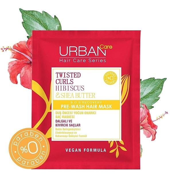 4. Urban Care Twisted Curls Hibiscus & Shea Butter Pre Saç Maskesi