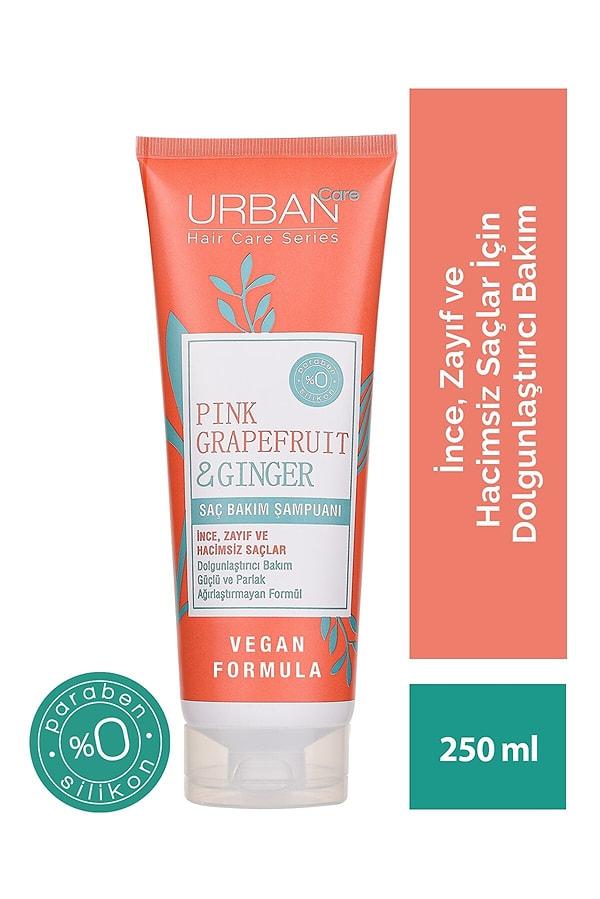 5. Urban Care Pink Grapefruit & Ginger İnce Telli Saçlar İçin Dolgunlaştırıcı Şampuan