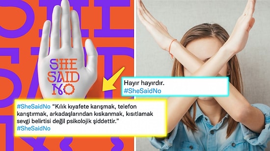 Kadına Şiddete Dur De! Kadına Yönelik Şiddete Dikkat Çeken ''She Said No'' Kampanyası Gündem Oldu