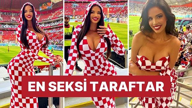 2022 Dünya Kupası'nda Güzelliğiyle Tribünleri Ateşe Veren Hırvat Model Ivana Knoll Katar'ın İlgi Odağı Oldu