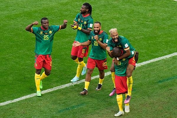 Bu sonuçla Kamerun, Dünya Kupası'nda 20 yıl sonra puan aldı.
