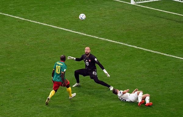 Kamerun'da oyuna sonradan giren Vincent Aboubakar 1 gol ve 1 asistle yıldızlaştı.