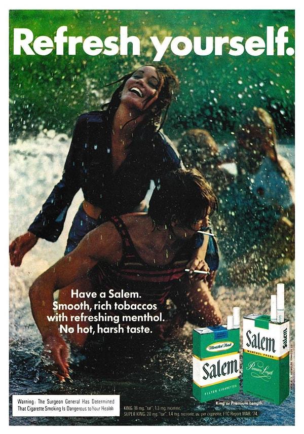 1950'li yıllardan 2000'lere kadar markanın sloganı  "Bir nefes al, bahar zamanı" şeklindeydi. Reklamlar tazeliği(!) vurgulamak için yeşillik, su, kar ve açık hava temalarıyla doluydu.