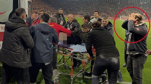 Göztepe-Altay karşılaşmasında stada fişekleri sokan ambulans şoförünün olaylar sırasındaki fotoğrafları da ortaya çıktı.