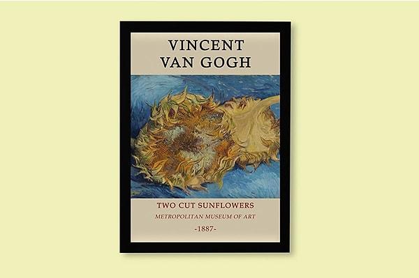 2. Vincent Van Gogh'un natürmort çalışması Ayçiçekleri...