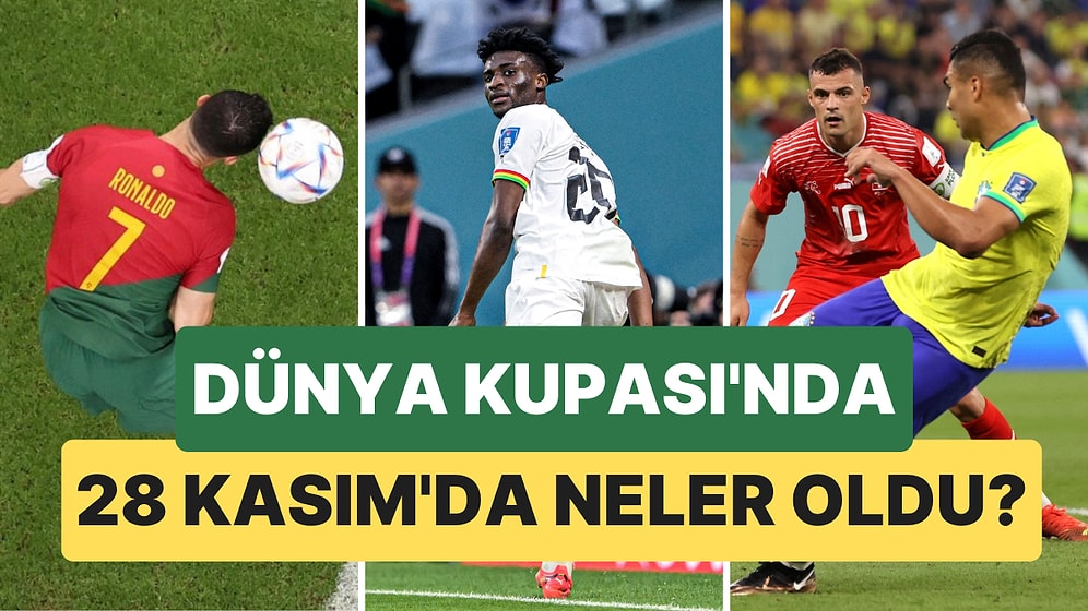 Ronaldo Saçının Teliyle Gole Katkı Yaptı, Casemiro Füze Yolladı! Dünya Kupası'nda 28 Kasım Günü Neler Yaşandı?