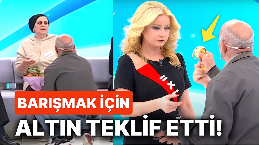 Müge Anlı'da 'Papağanım' Diyerek Barışma Çağrısında Bulunduğu Karısının Ayaklarına Kapanan Adam Viral Oldu!