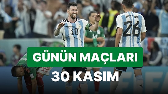 Bugün Hangi Maçlar Var? 30 Kasım 2022 Dünya Kupası Maçları
