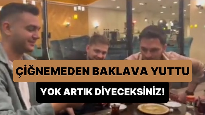 Baklava Yeme Yarışı Sırasında Çiğnemeden Baklava Yutan Adamın Yok Artık Dedirten Anları