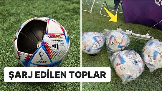 Dünya Kupası'nda Kullanılan Futbol Toplarının Şarj Edilirken Çekilen Görüntüleri Sizi Hayrete Düşürecek