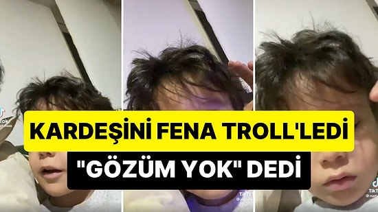 Göz Kapağı Filtresi ile Kardeşini 'Gözlerinin Olmadığına' İkna Eden Troll Abi