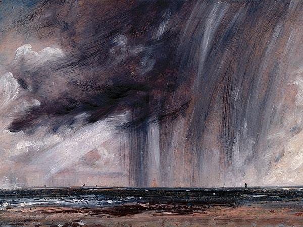 7. Deniz Üzerinde Yağmur Fırtınası - John Constable (1824)
