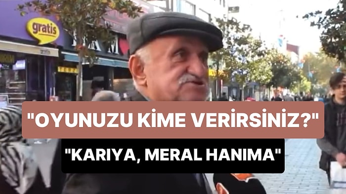 'Seçim Olsa Oyunuzu Kime Verirdiniz?' Sorusuna 'Karıya Veririm, Meral'e, Tayyip'e 20 Sene Verdim' Diyen Dayı