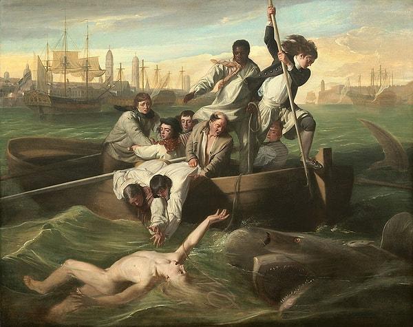 21. Watson ve Köpek Balığı - John Singleton Copley (1778)