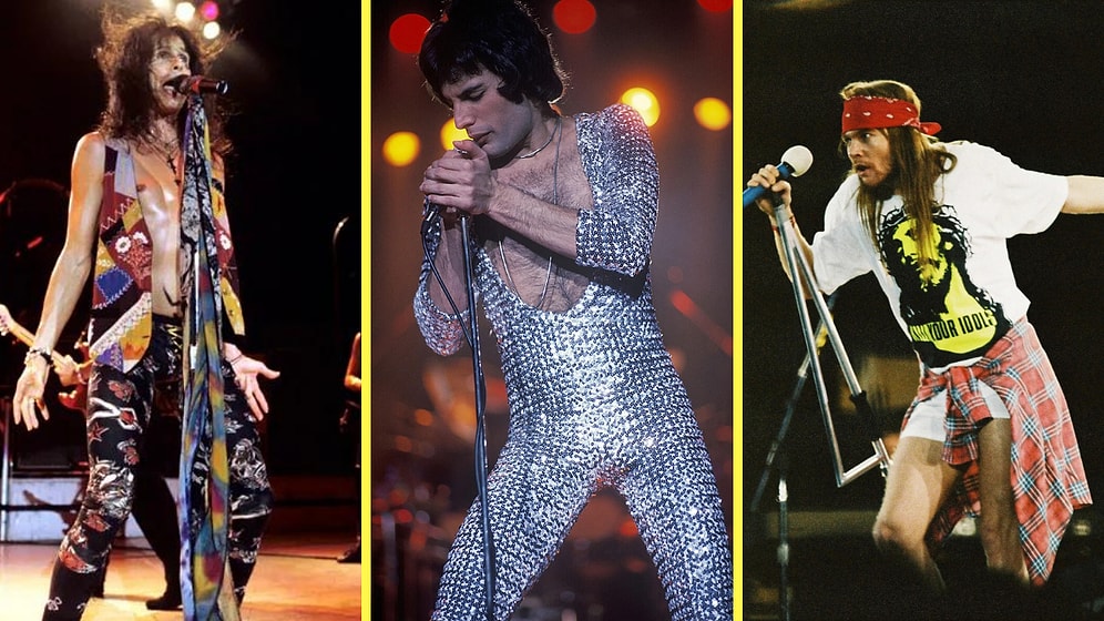 Performansları Bir Yana Sahne Kıyafetleriyle de Tarz Yaratmış Rock Yıldızları