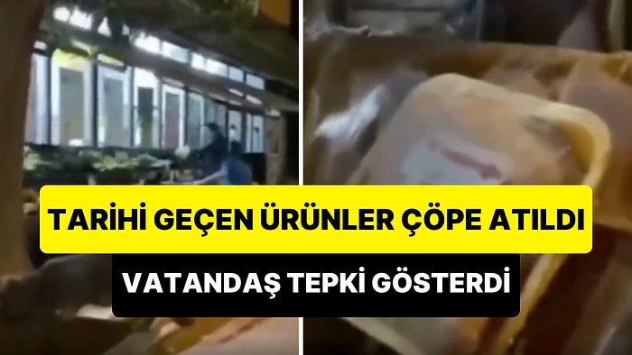 Son Kullanma Tarihi Geçen Ürünlerin Çöpe Atılmasına Tepki Gösteren Vatandaş: 'Bu Ülkenin Çocukları Aç'