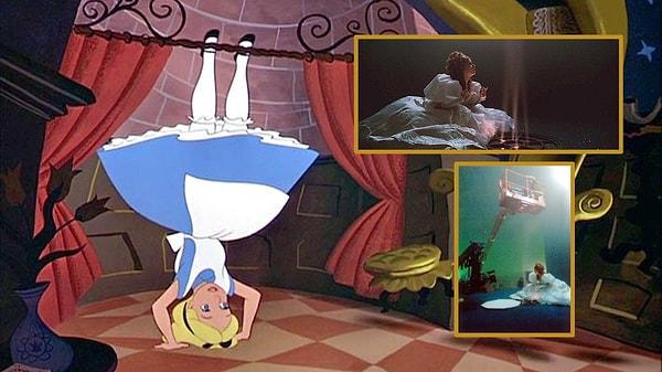 10. Giselle'in baş aşağı olduğu ve rögar kapağını açmak üzere olduğu sahne, Alice Harikalar Diyarında'da Alice'in tavşan deliğinden düştükten sonra baş aşağı kaldığı sahneye bir göndermedir.