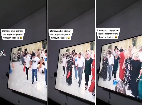 Halaya ayak uyduramayarak halayın ritmini bozan genç, durumu fark eden bir kadın tarafından profesyonel bir şekilde halay dışı bırakıldı.