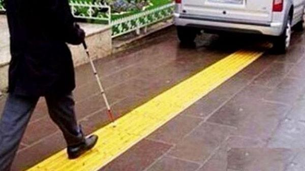 Sarı çizgiler görme engelli bireyler için hayati önem taşıyor!