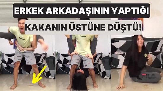 Kız Arkadaşını Sırtına Alan Adam Altına Yaptı: Kadın, Erkek Arkadaşının Yaptığı Kakanın Üstüne Düştü