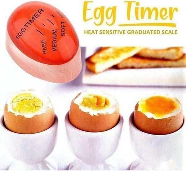 9. Yumurtanın zamanını ayarlayamayanlar için yumurta zamanlayıcı...
