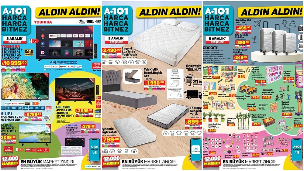 8 Aralık 2022 A101 Aldın Aldın Kataloğu