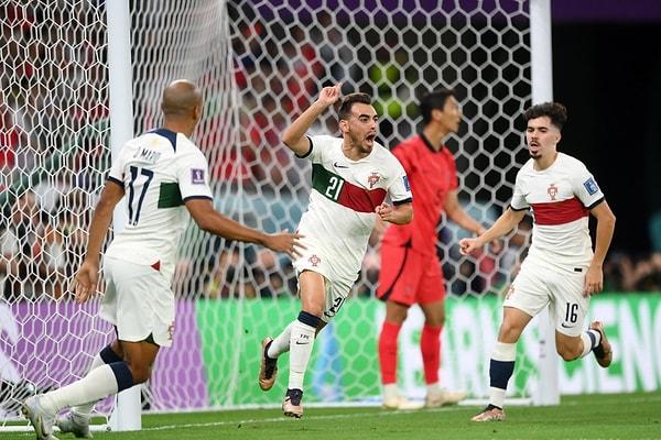 Gruptan çıkmayı garantileyerek Güney Kore ile karşılaşan Portekiz maça hızlı başladı. Dakikalar 5'i gösterdiğinde Ricardo Horta Portekiz'i 1-0 öne geçirdi.