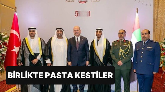 Süleyman Soylu BAE’nin Milli Gün Etkinliğinde: Beraber Pasta Kesildi