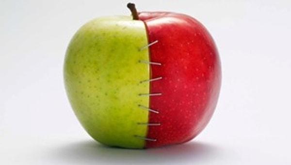 1)	“Biz bir elmanın iki yarısı gibiyiz.”
