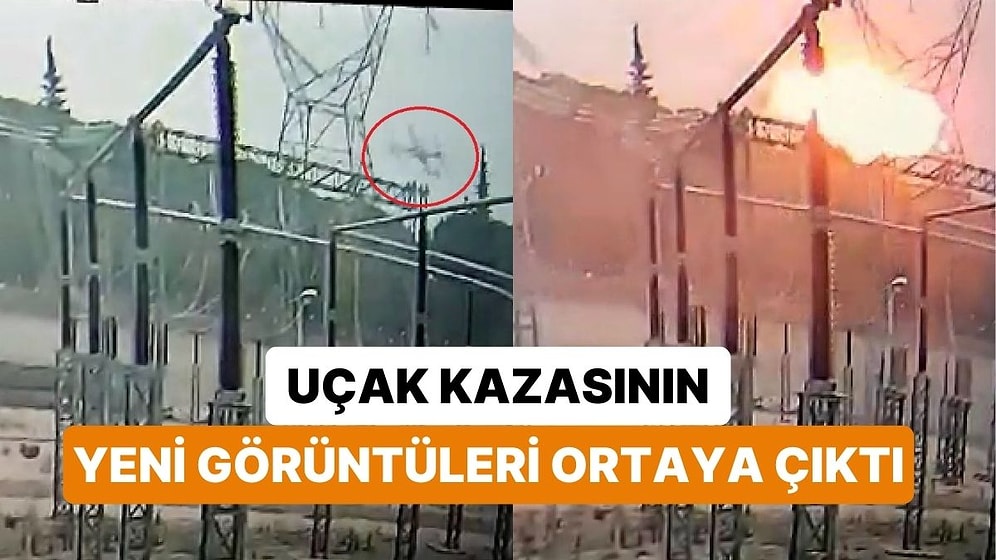 2 Kişinin Hayatını Kaybettiği Uçak Kazası Kamerada: 380 Bin Volt ile Anında Öldüler