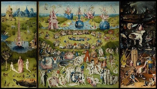6. Dünyevi Zevkler Bahçesi (1490 – 1500) Hieronymus Bosch