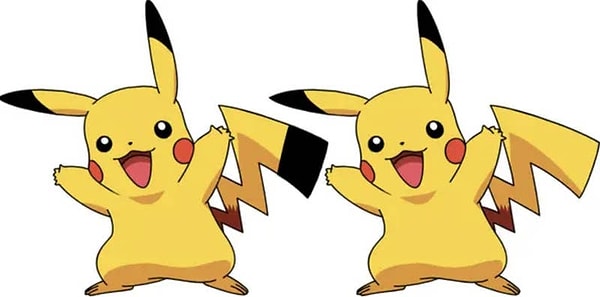 Все знают, что Пикачу желтый, а кончик хвоста у него черный. Нет. Хвост у него желтый, а вот кончики ушей – черные.