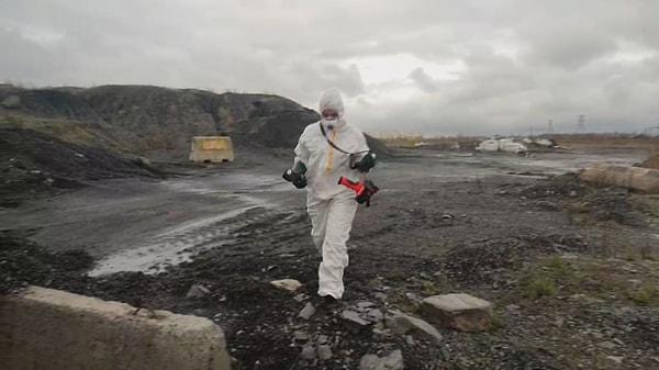 Kuzey Marmara Otoyolu'na içinde kimyasal madde bulunan 30 çuval bırakıldı.