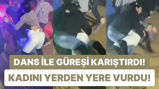 Dans Ettiği Kadını Adeta Yerden Yere Vuran Adamın Bi' Acayip Figürleri Sosyal Medyada Viral Oldu