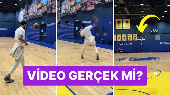 🏀 28 Metre Uzaktan Üst Üste 5 Tane Üçlük Sokan Stephen Curry'nin Videosu Gerçek mi?