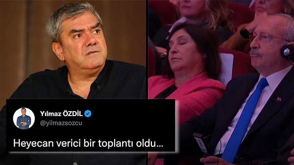 3) Yılmaz Özdil şüphesiz büyük kitlesi olan gazeteci yazarlardan. Yazdığı Atatürk kitaplarıyla gündeme gelen Özdil, bu kez Kemal Kılıçdaroğlu'nun hasta haliyle toplantıya katılan eşi Selvi Kılıçdaroğlu ile ilgili attığı tweet ile gündemde.