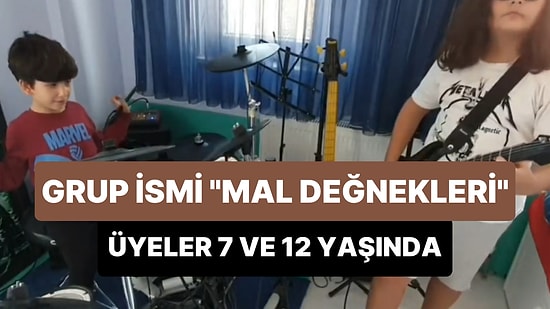 'Mal Değnekleri' İsimli Grubun 7 ve 12 Yaşındaki Üyelerinin Hayran Kalacağınız Slipknot Performansı