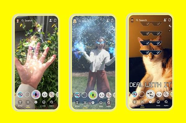 Snapchat'in kullanıcılarına sunduğu bu artırılmış gerçeklik efektleri, uzun yıllardır ücretsiz bir şekilde kullanıma açık. En dikkat çeken ve diğer rakiplerinden ayrışmasını sağlayan bu AR filtreleri şimdi gelire dönüşmek için zaman kolluyor.